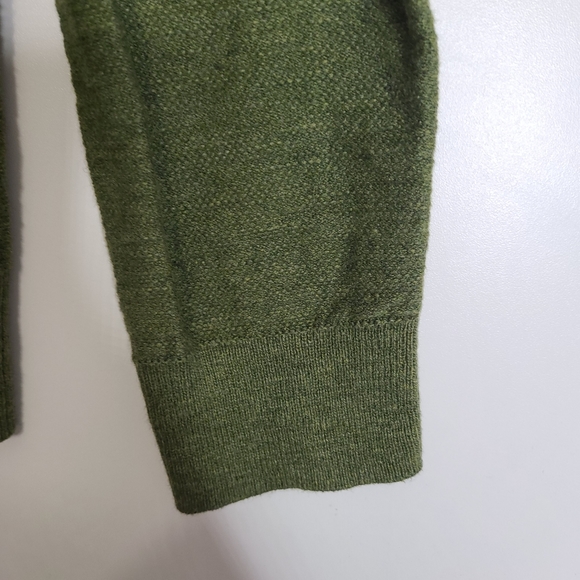 Red Ale by Alesbury Men Riverside button Mockneck Sweater Olive sz Large - Picture 3 of 6